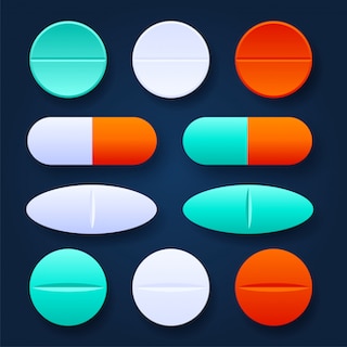 colorful tablets pills realistic set pharmaceutical dosage forms medical healthcare concept medical preparations illustration dark background 7280 3224 - Dalilk